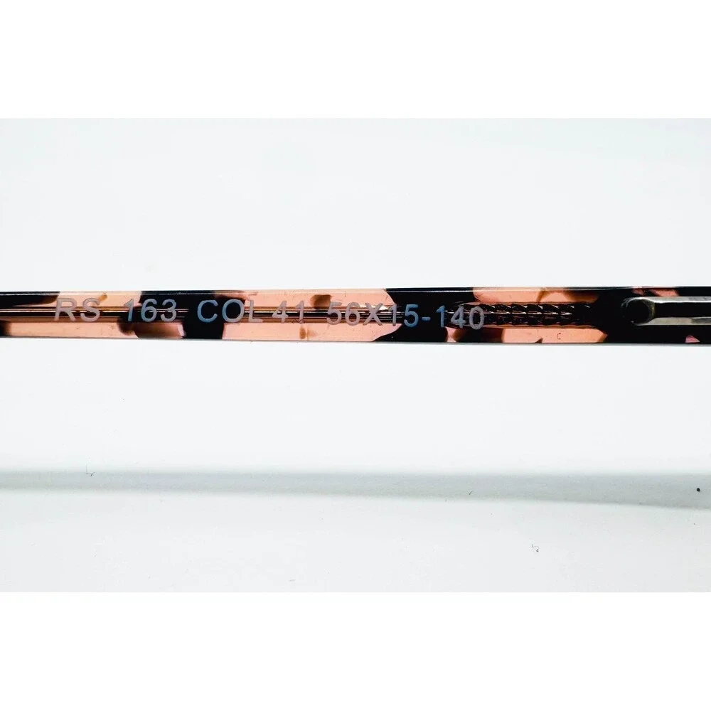 Roberto Steffani Eyeglass Frames Womens Black Pink RS-163 Cat Eye 56-15-140